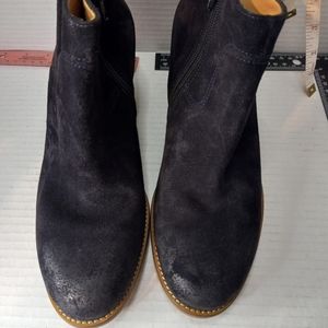 Paul Green Munchen Black  4 1/2= 7 Obermaterial Suede Echt Leder Ankle Boots